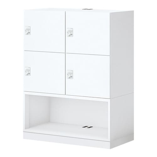 イノン 4人 下段OPメール穴無ダイヤルBホワイト