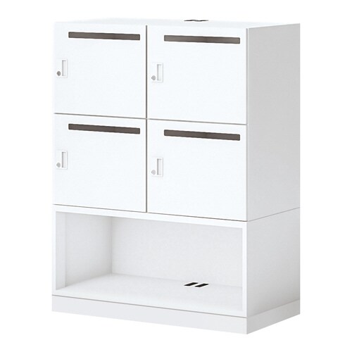 イノン 4人下段OPメール穴有シリンダーBホワイト