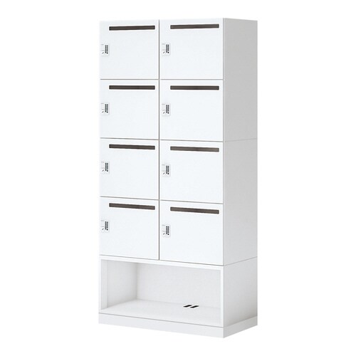 イノン 8人 下段OPメール穴有プッシュSホワイト