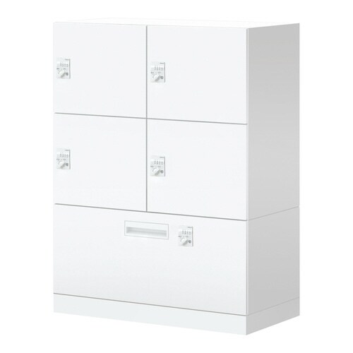 イノン 4人 下段ラテメール穴無ダイヤルSホワイト