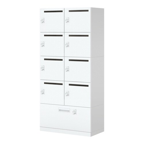 イノン 8人 下段ラテメール穴有ダイヤルSホワイト