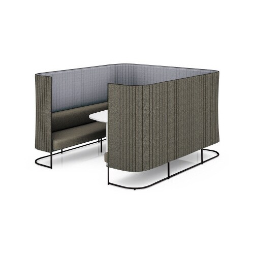 インフレームソファ6人用W高さ135黒B5