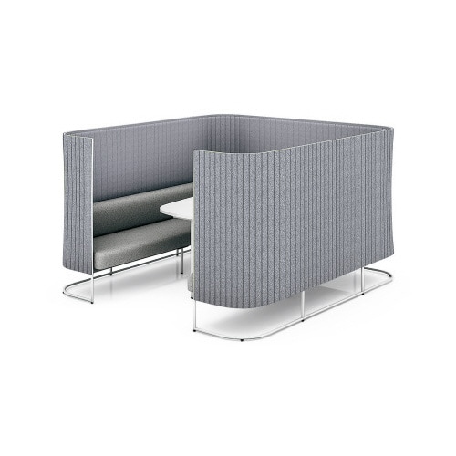 インフレームソファ6人用W高さ135白ED