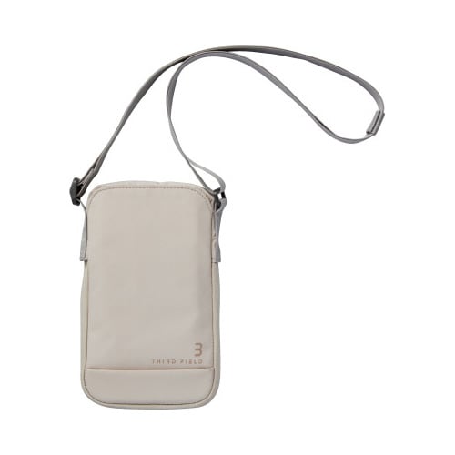 スタンドフォンポーチ<THIRD FIELD>白茶