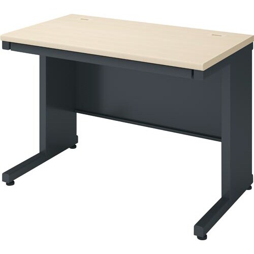 インベント平机奥行600幅1000ナチュラル脚BK