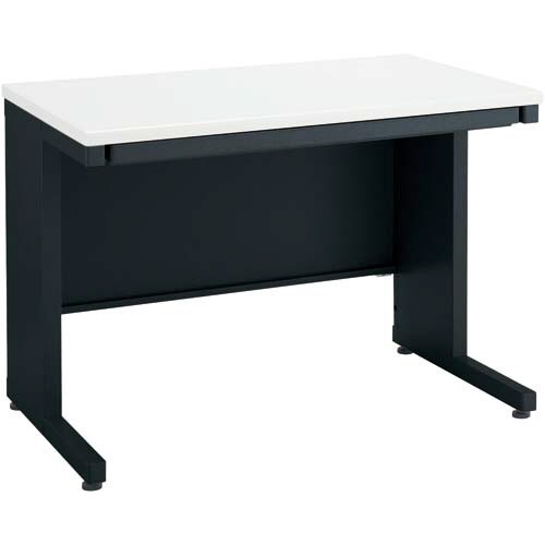 インベント平机奥行600幅1000ホワイト脚BK