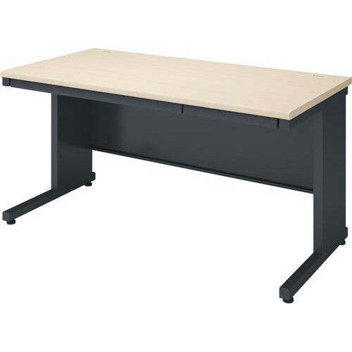 インベント平机奥行600幅1400ナチュラル脚BK