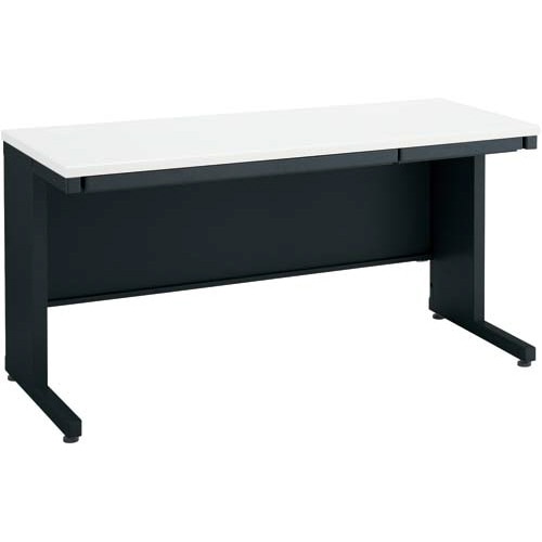 インベント平机奥行600幅1400ホワイト脚BK