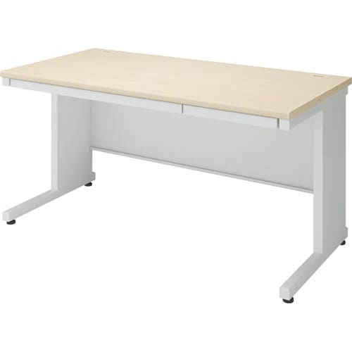 インベント平机奥700幅1400ナチュラル脚WH