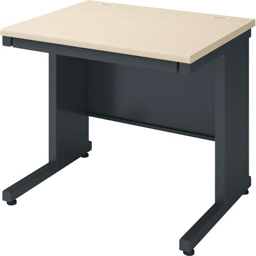 インベント平机奥行700幅800ナチュラル脚BK