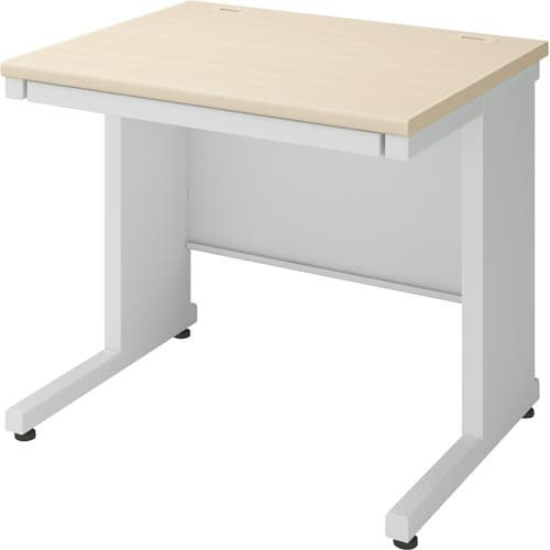 インベント平机奥700幅800ナチュラル脚WH