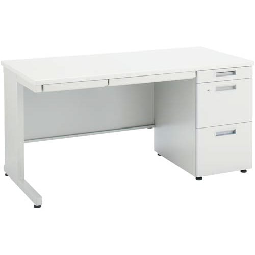 ×インベント片袖奥700幅1400ホワイト脚WH