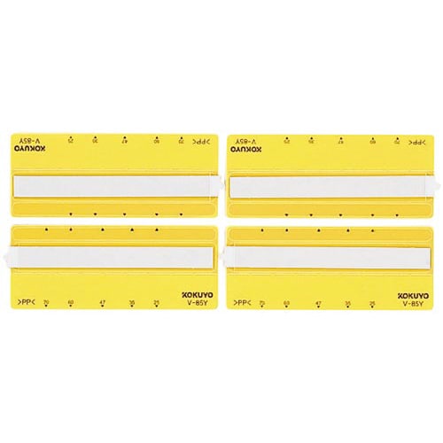 ビニラベル 黄 100片入
