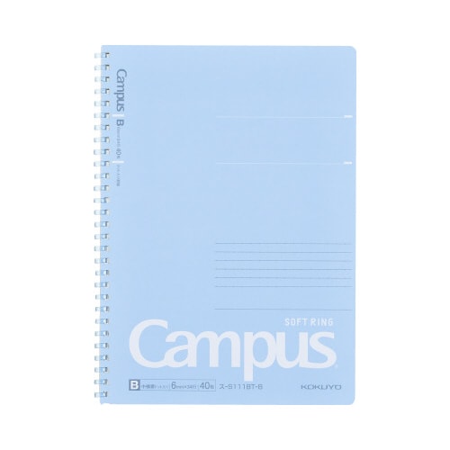 キャンパスソフトリング(ドット罫)セミB5 青