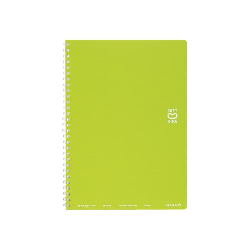 ソフトリングノート セミB5ドットB罫 40枚黄緑
