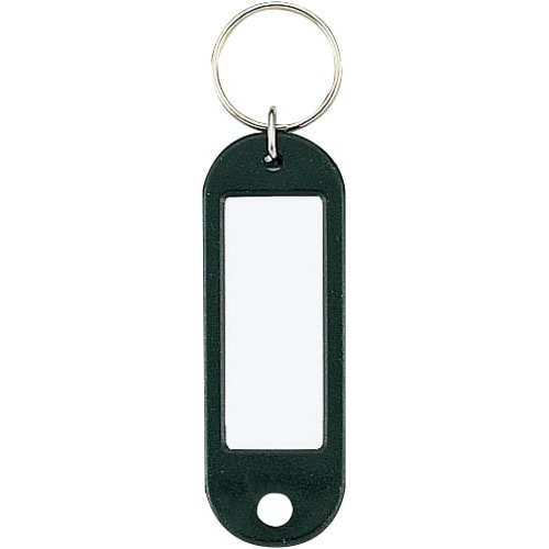 キーホルダー型名札 片面表示用 黒 10個入