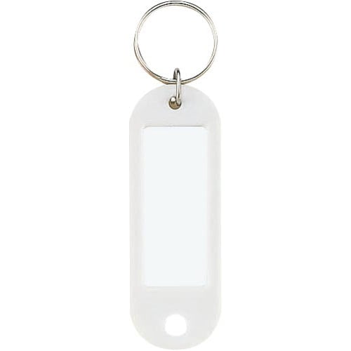 キーホルダー型名札 片面表示用 白 10個入