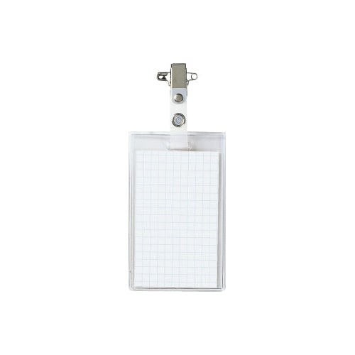 タッグ名札縦型安全ピン・クリップ両用91×56mm