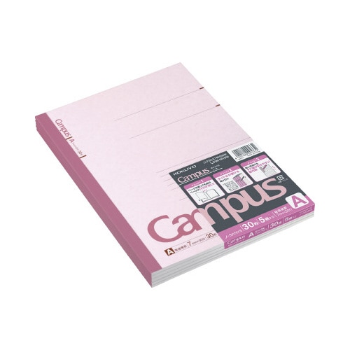 キャンパスノートセミB5 A罫7mm 30枚 5冊