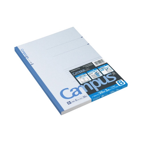 キャンパスノート6号(セミB5)B罫30枚3冊組