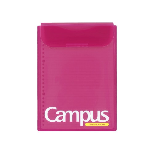 キャンパスルーズリーフケースB5 桃 A罫30枚入