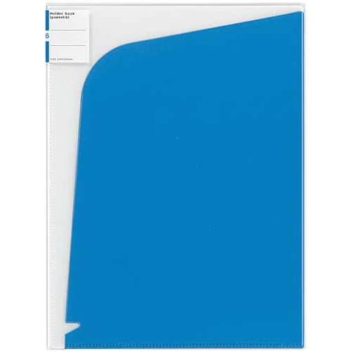 ホルダーブック ポケット6 A4縦 ダークブルー