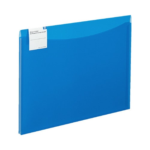 クリヤーホルダー〈2P エンベロープW〉A4濃青