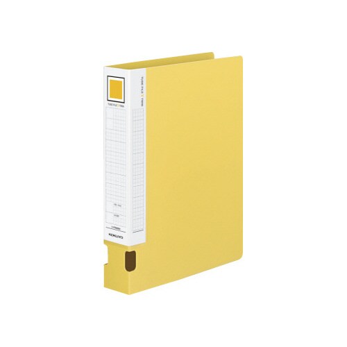 チューブファイルVツインオール樹脂A4縦 2穴黄