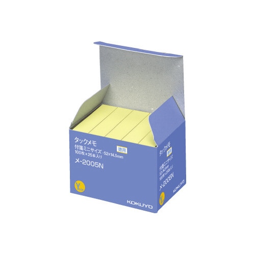 タックメモお徳用 52×15 黄×25冊