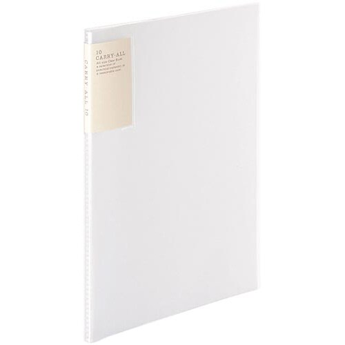 クリヤーブックキャリーオール固定背ポA4縦10透明