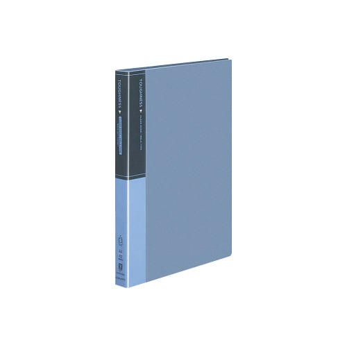 クリヤーブック タフネス固定式 A4縦 40P青