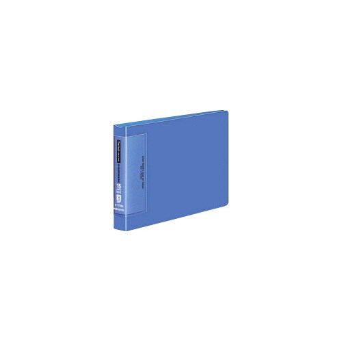 クリヤーブック替紙式 B6横 背幅24mm 青