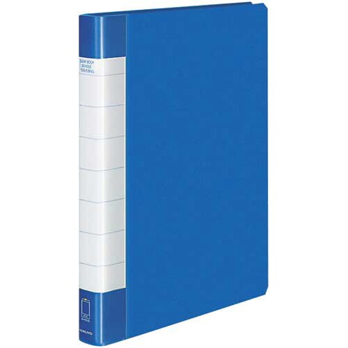 クリヤーブックタフボディA4縦背幅34mm青 4冊