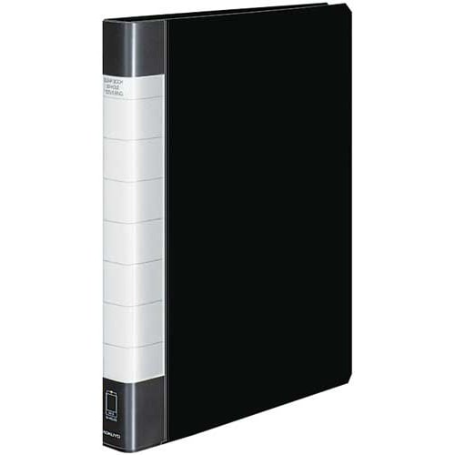 クリヤーブックタフボディA4縦背幅34mm黒 4冊