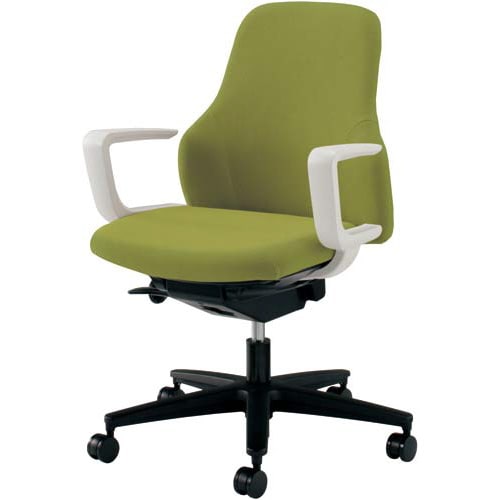 グーフォ 肘付白シェル ライトオリーブ 4脚以上