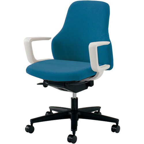 グーフォ 肘付白シェル ターコイズ 4脚以上