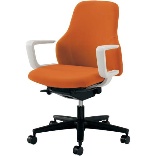 グーフォ 肘付白シェル タンジェリン 4脚以上