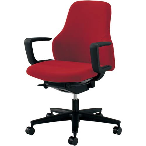 グーフォ 肘付黒シェル カーマイン 4脚以上