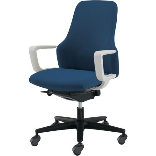 グーフォ ハイ肘付き 白Fプルシアンブルー V