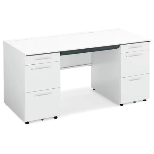 iSデスク 両袖 幅1500奥行700 幕板下