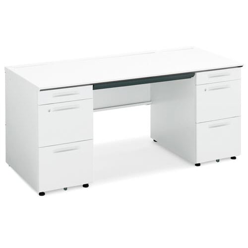 iSデスク 両袖 幅1600奥行700 幕板下