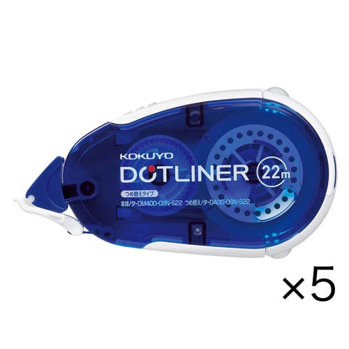 テープのり<ドットライナー>(本体・22m)×5