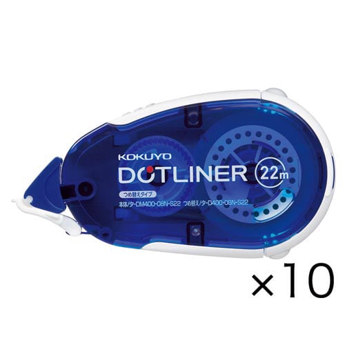 テープのり<ドットライナー>(本体・22m)×10