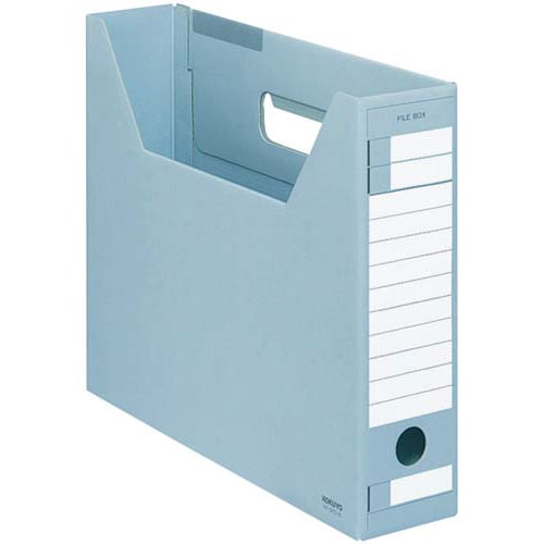 ファイルボックス Dタイプスリム A4横 青 5個