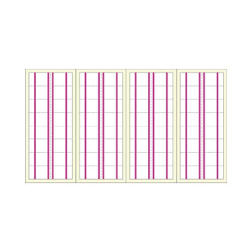 はかどるインデックスラベル<ミシン目入>ピンク×5