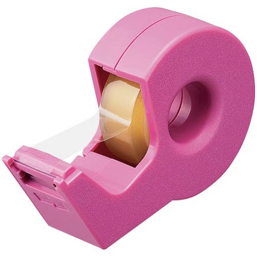 テープカッター カルカットハンディ小巻ピンク×5