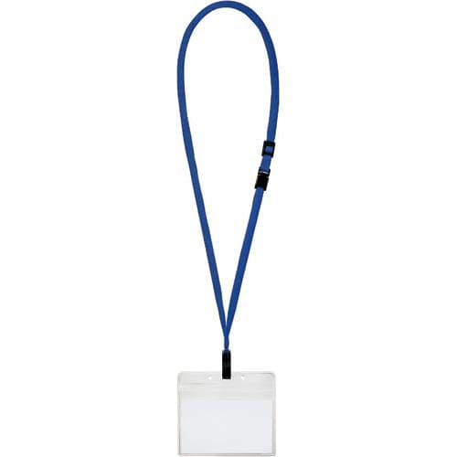 ソフト吊り下げ名札(特大サイズ防水) 青 100個