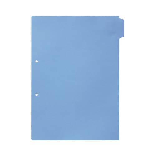 カラー仕切カード見出し補強6山 第1山青 100枚