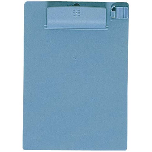 クリップボードE A6短辺とじ 青 10枚