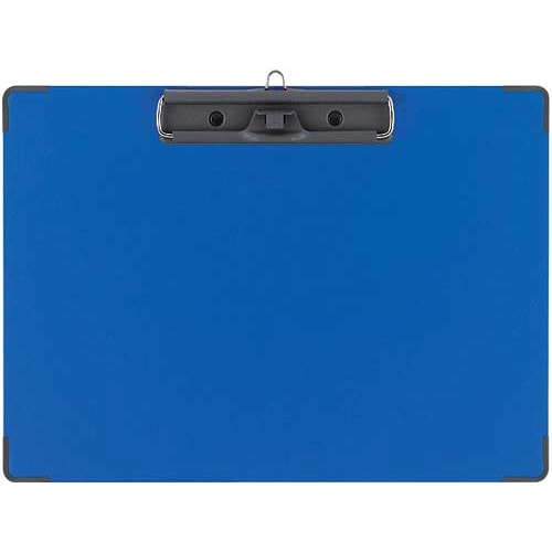 用箋挟B(総クロス貼り) A4横 青 10枚